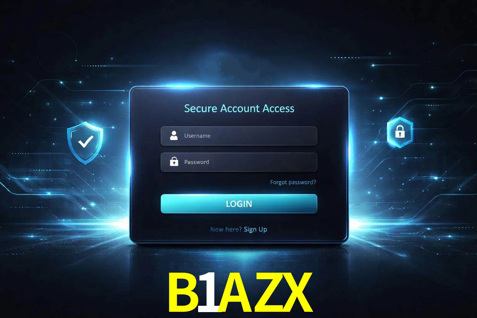 Pantalla de inicio de sesión de cuenta B1AZX para usuarios en México